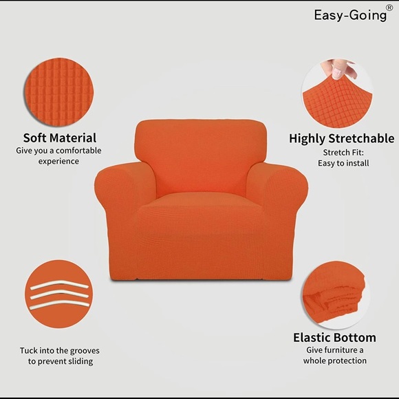LAST ONE! Easy-Going Stretch Sofa Slipcover 1-Piece Sofa Cover Protector Couch - Picture 3 of 7